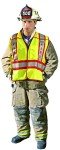Men's Fire Safety Vests - Yellow/Red, M/L