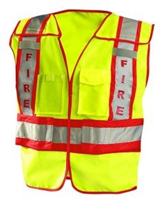 OccuNomix Fire Safety Vests - Yellow/Red, XLT/XLT