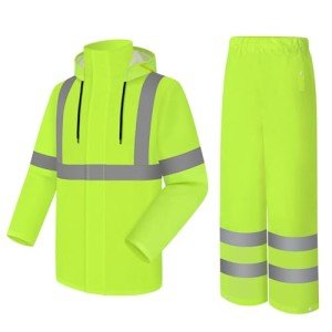 High Visibility Waterproof Rain Suit for Men