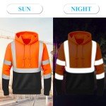 Men's High Visibility Reflective Hoodie, 3XL