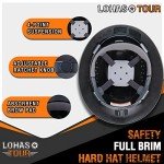 LOHASTOUR Vented Full Brim Hard Hat Safety Helmet