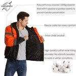 Men's Hi-Vis Waterproof Reflective Safety Jacket