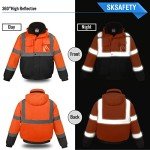 Men's Hi-Vis Waterproof Reflective Safety Jacket