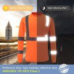 Orange Safety Construction Shirts 3-Pack - X-Large