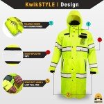 High Visibility Reflective Rain Jacket - Large