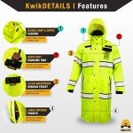 High Visibility Reflective Rain Jacket - Large