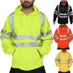 Men's High Visibility Reflective Safety Hoodie