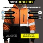 High Visibility ANSI Class 3 Fleece Hoodie - Orange