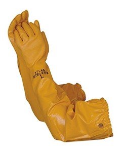 26" Long Nitrile Coated Chemical Resistant Gloves