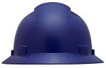 Vented Full Brim Safety Helmet - Black Carbon Fiber