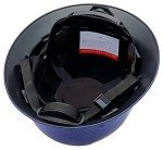 Vented Full Brim Safety Helmet - Black Carbon Fiber