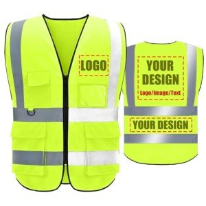 Personalized High Visibility Safety Vest with Logo