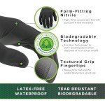Biodegradable Nitrile Disposable Safety Gloves - Medium