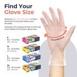 Large Disposable Vinyl Food Prep Gloves - 100 Pack