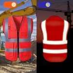 Personalized High-Visibility Safety Vest for Men