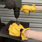 Adjustable Leather Work Gloves for Outdoor Safety