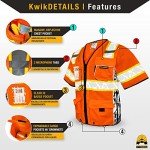 Executive HighwayBoss Safety Vest - 8 Pocket Orange