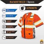 Executive HighwayBoss Safety Vest - 8 Pocket Orange