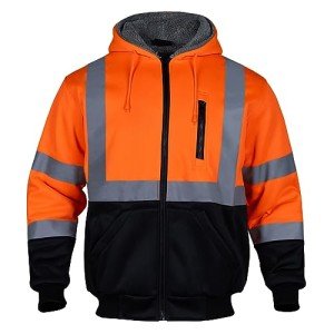 Hi-Vis Reflective Hoodie for Outdoor Safety