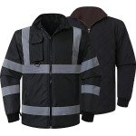 Men's High Visibility 7-in-1 Safety Winter Jacket
