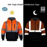 Hi-Vis Reflective Hoodie for Outdoor Safety