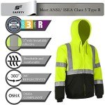 High Visibility Men's Reflective Safety Hoodie
