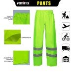 FONIRRA Men's Hi-Vis Waterproof Rainsuit, Yellow