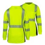 Women's High Visibility Reflective Safety Shirt - Yellow