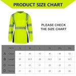 Women's High Visibility Reflective Safety Shirt - Yellow
