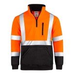 High Visibility Orange Pullover 1/4 Zipper