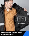 High-Visibility Waterproof Safety Jacket for Men