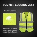 High Visibility Reflective Safety Vest with Pockets