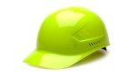 Pyramex Ridgeline Hi-Vis Lime Bump Cap