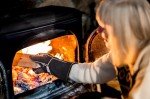 Heat Resistant Fireplace Gloves - Black 14