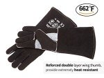 Heat Resistant Fireplace Gloves - Black 14