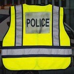 Lime Green Reflective Police Vest - High Visibility