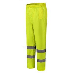 Hi-Vis Waterproof Reflective Rain Pants for Outdoors