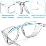 4-Pack Cute Anti-Fog Safety Glasses for Women