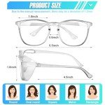 4-Pack Cute Anti-Fog Safety Glasses for Women