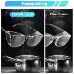 4-Pack Cute Anti-Fog Safety Glasses for Women
