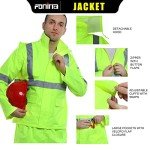 Hi-Vis Waterproof Safety Rainsuit for Men