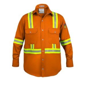 High Visibility Flame Resistant Shirt - Large Orange