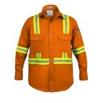 High Visibility Flame Resistant Shirt - Large Orange