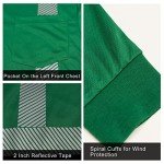 Men's High Visibility Reflective Safety Shirt (Green, XL)