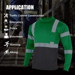 Men's High Visibility Reflective Safety Shirt (Green, XL)