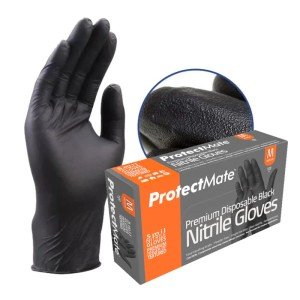 Industrial Strength Black Nitrile Gloves - X-Large