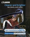 LANON Lightweight Anti-Fog Safety Goggles with Adjustable Temples