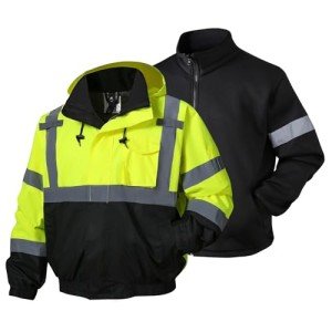 High Visibility Winter Bomber Jacket with Fleece Liner