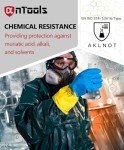 Heavy-Duty Neoprene Chemical Protective Gloves - 2 Pairs