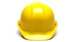 Yellow 4-Point Ratchet Suspension Hard Hat